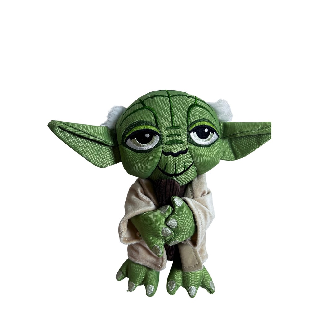 Star Wars Yoda Plush 9" Green Tan Robe Embroidered Jedi Master Kids Toy